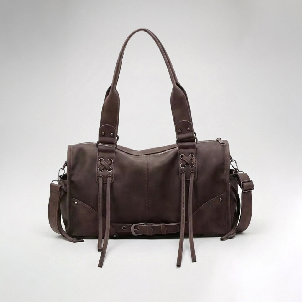 Marlowe retro shoulder bag in brown